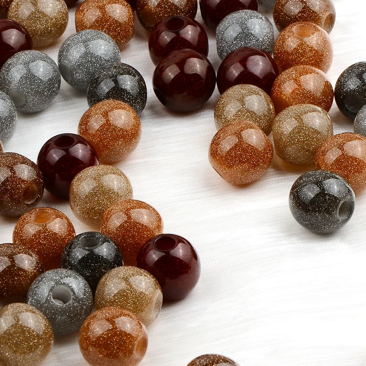 5 шт., цветные круглые бусины Майяра, акриловые бусины, винтажные бусины с большими отверстиями и наборы бусин для изготовления ювелирных изделий, ручка «сделай сам», брелок 5 шт., цветные круглые бусины Майяра, акриловые бусины, винтажные бусины с большими отверстиями и наборы бусин для изготовления ювелирных изделий, ручка «сделай сам», брелок