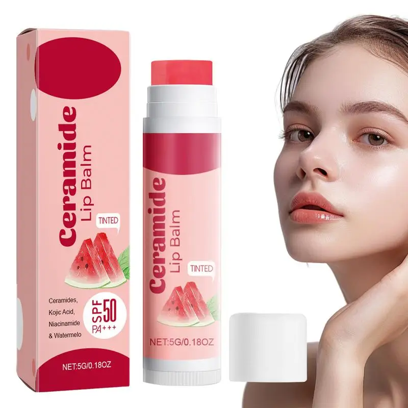 Tinted Lip Balm Long-Lasting Hydrating Lip Balm Moisture Lip Care Non-Irritating Lip Repair Stick Lip Butter Balm for Adults