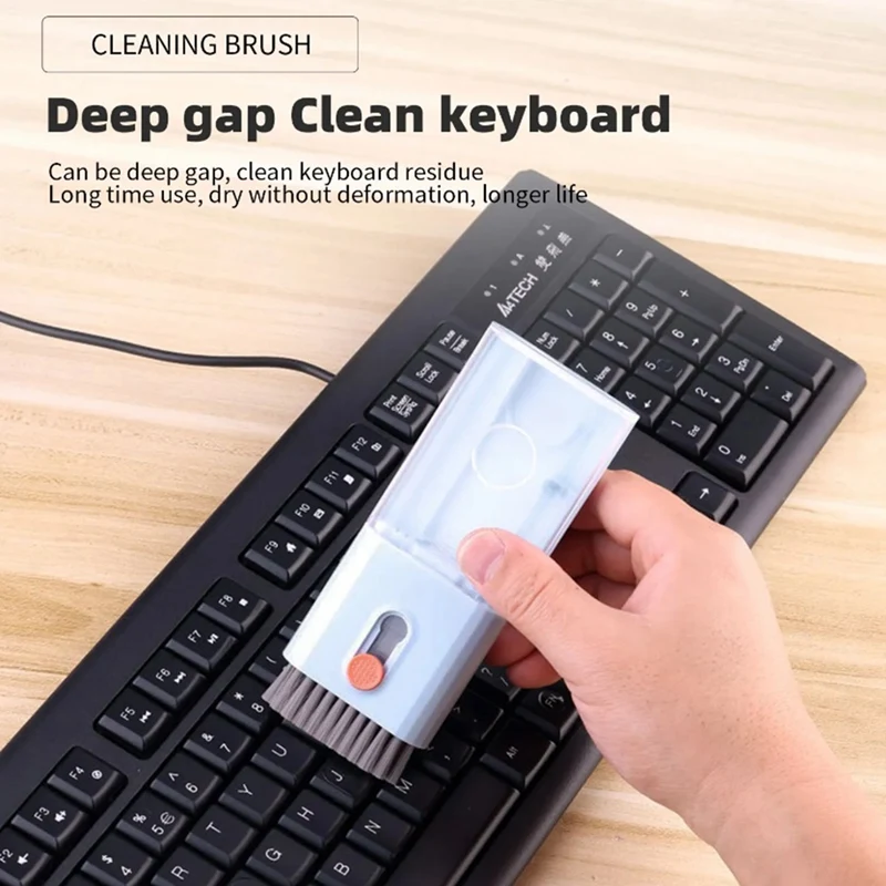 Features 10-In-1 Computer Cleaning Kit Camera Tablet Screen Headphone Cleaning Brush Keycap Puller Card Remover Easy To Use