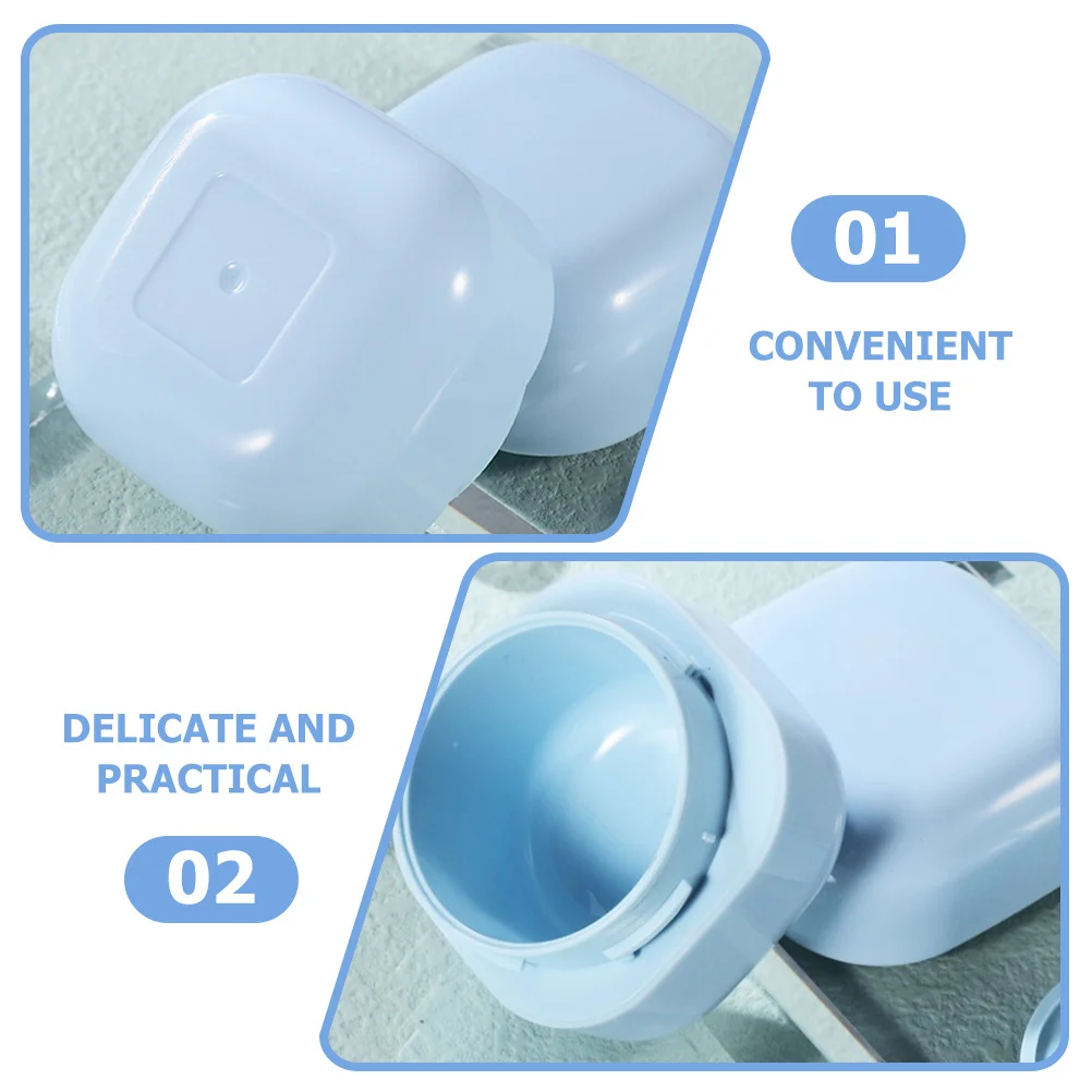 Conteneurs de voyage pour articles de toilette, pots rechargeables, crèmes, Lotion, pots de voyage portables pratiques et durables, 50g, 4 pièces