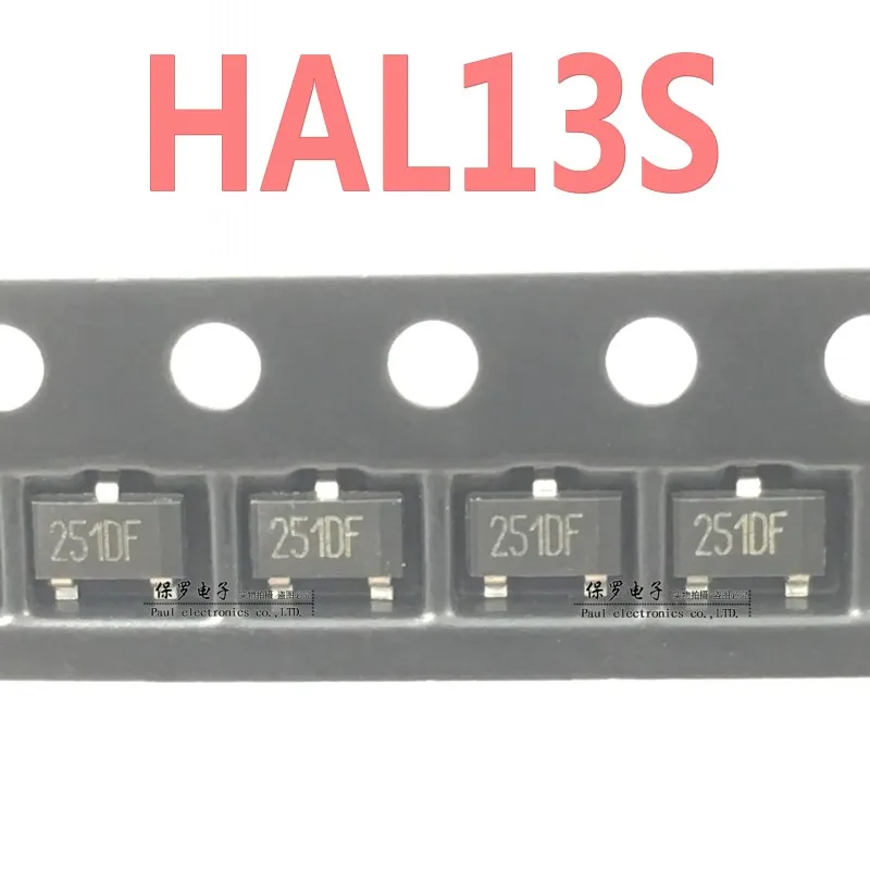 50pcs/ HAL13S silk screen printing 251 all-polarity Hall switch element in-line patch has Hall sensor