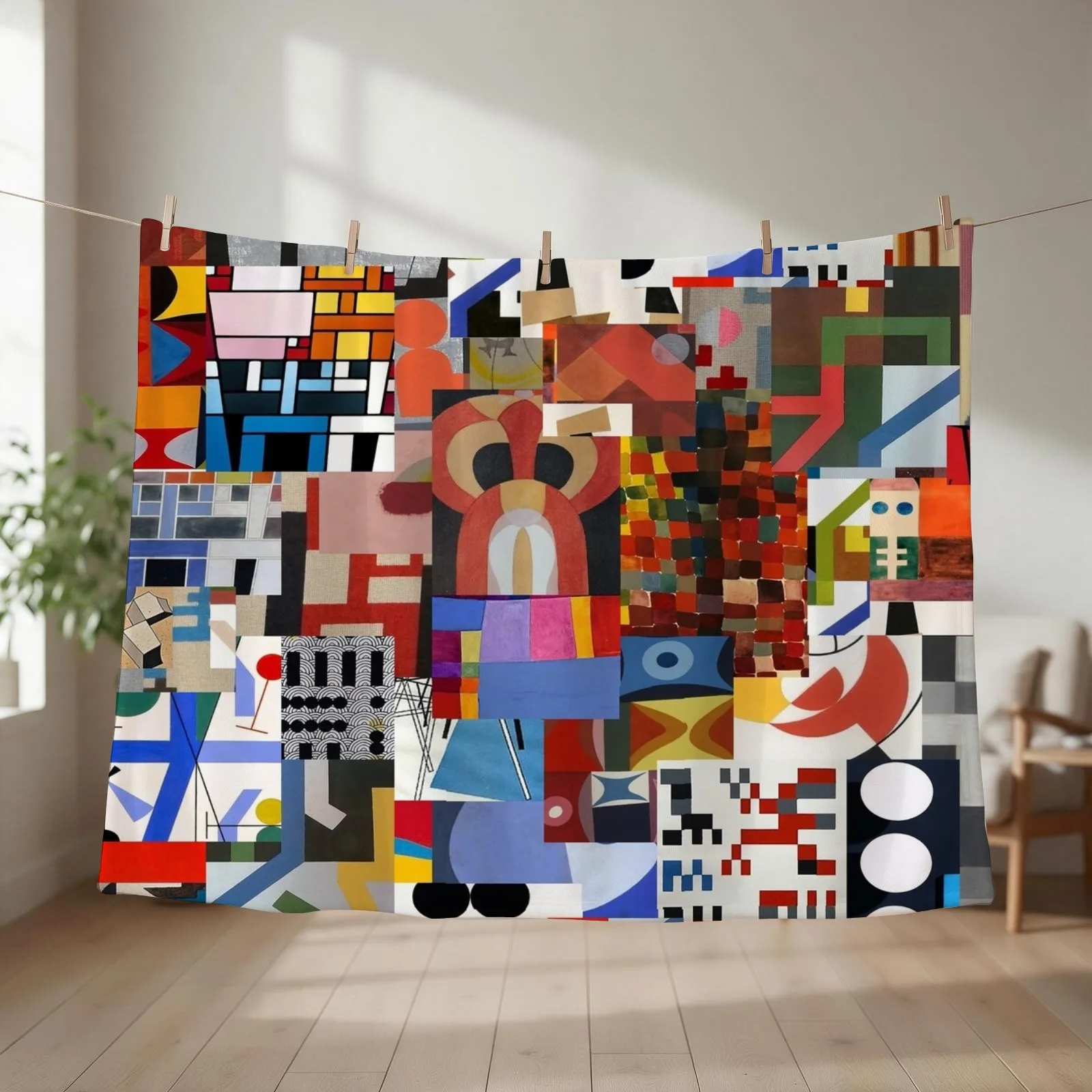 Sophie Taeuber-Arp Throw Blanket Sofas Soft Plush Plaid Decorative Sofas Plaid Blankets