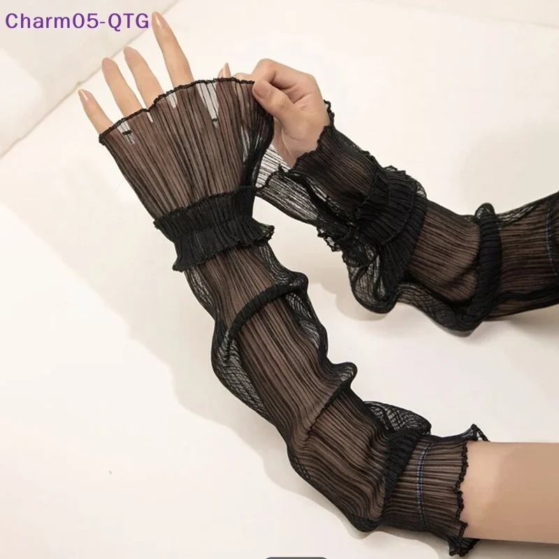 

Хит продаж! 1 пара кружевных накладных рукавов для маникюра, реквизит для фотосессий, съемные декоративные манжеты, аксессуары для демонстрации лаков для ногтей, маникюрные принадлежности.