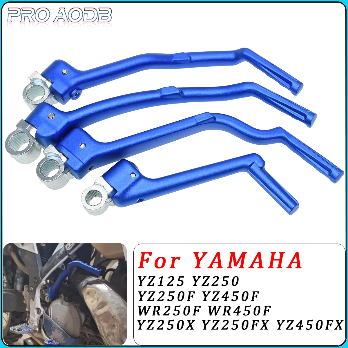 Tongkat Starter mesin sepeda motor, untuk YAMAHA YZ125 YZ250 250F YZ450F YZ250X YZ250FX YZ450FX WR250F WR450F 2023 motor tanah