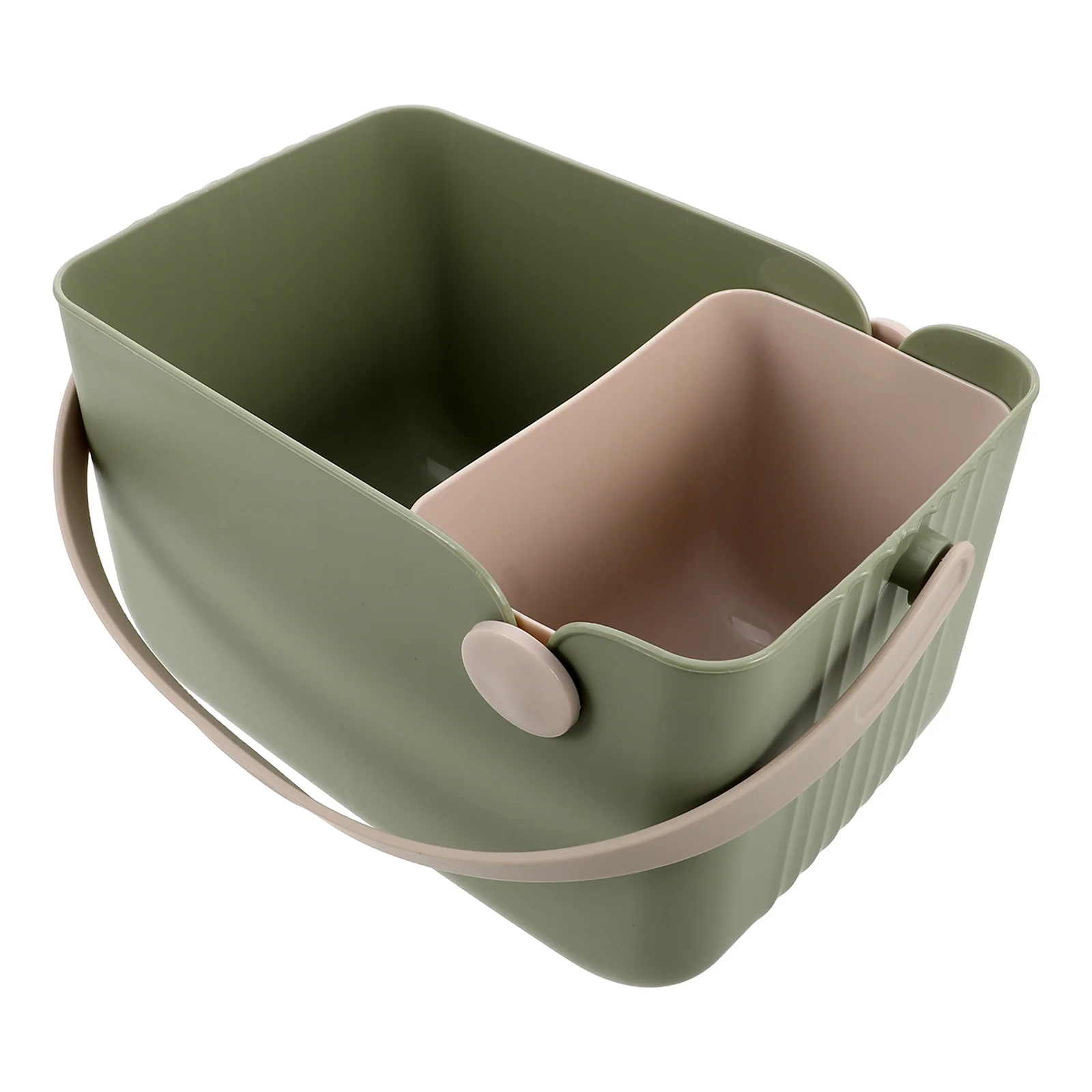 

Bathroom Storage Basket Plastic Compact Shower Organizer Handle Multifunctional Toiletries Basket For Vanity Kitchen Travel Use