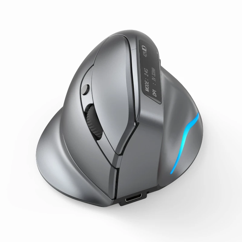 

Dual-mode wireless vertical mouse, mute 2.4G Bluetooth mouse