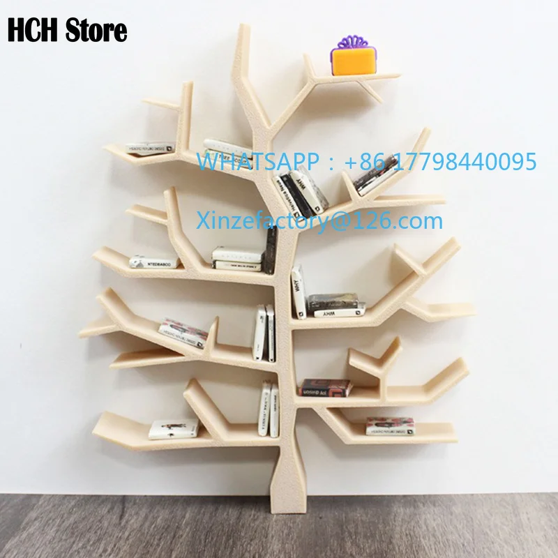 Anpassbare 1 stücke 1:12 Mini Bücherregal Buch Puppenhaus Display Stand Baum Hause Miniatur Möbel Dekor Kinder Wand Bücherregal Zubehör