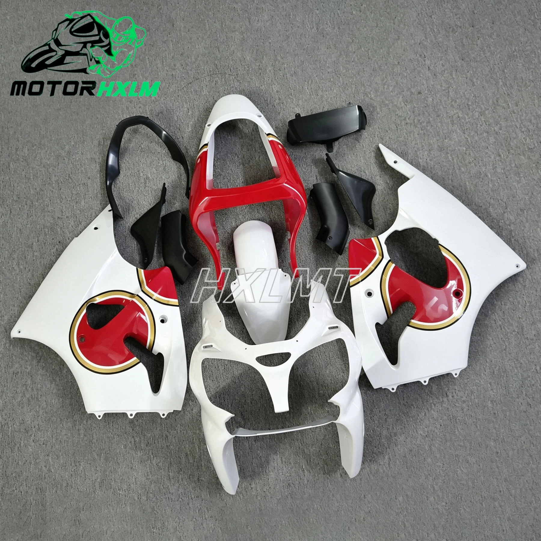Injection For ZX 6R 636 Bodywork Cowling Green Black Grid Print Motorcycle Full Fairing Kit For Kawasaki ZX6R 2000 2001 2002