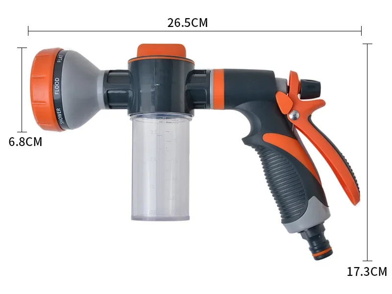 pistola-de-Agua-para-lavagem-de-carros-a018-duravel-com-8-funcoes-bico-de-espuma-revestido-em-plastico-para-jardim-e-banho-de-animais-de-estimacao