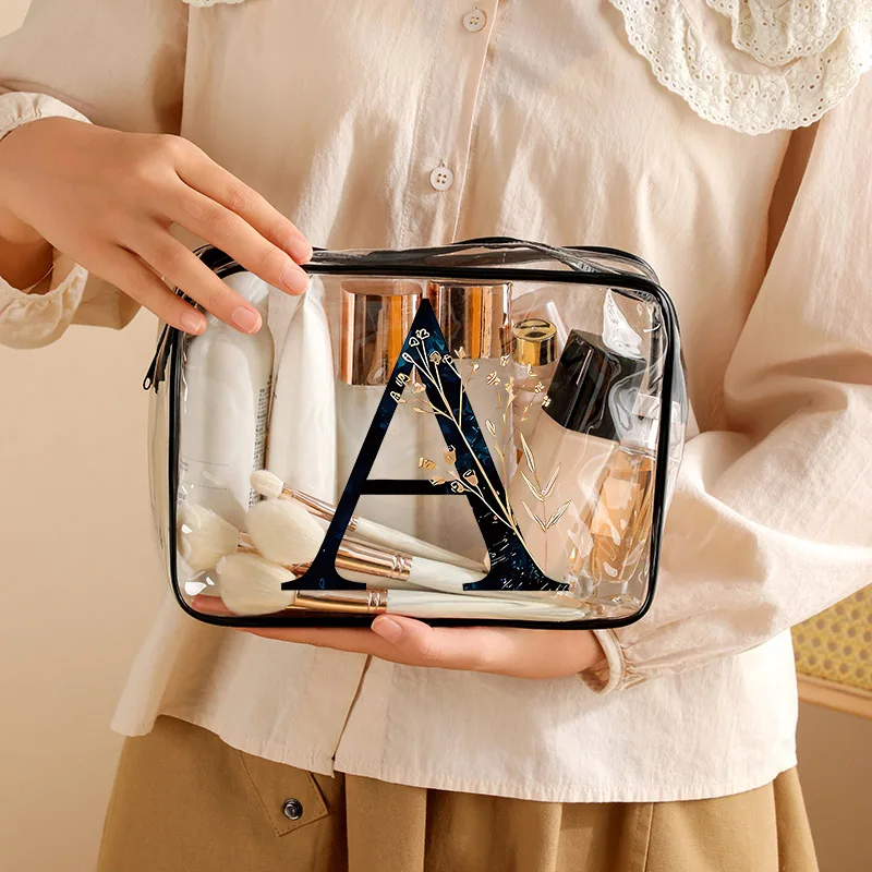 

Букет A-Z Дорожная сумка для хранения Косметички ПВХ Водонепроницаемые прозрачные чехлы Большая вместительная пластиковая сумка для мытья на молнии Портативная