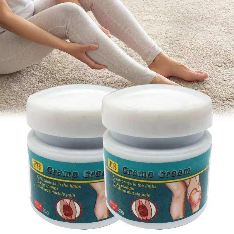 

2pcs ZB 20g Chinese Herbal Medicine Leg Cramp Cream Treatment Of Leg Cramps Muscle Pain Swelling And Congestion Medical Plaster