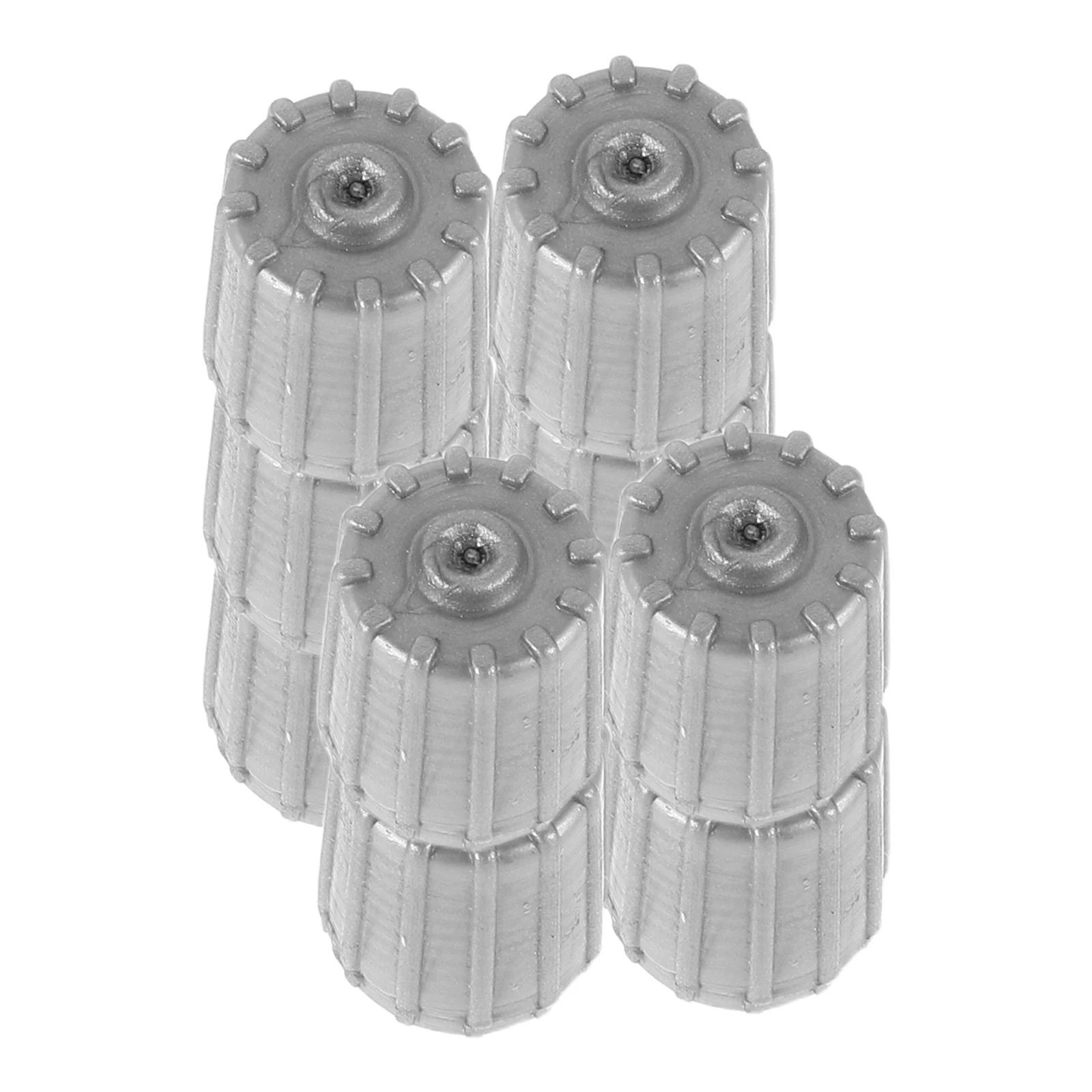 

10pcs Tire Truck Accessories For Women Dustproof Cover Grey Plastic Sealing Tire Valve Cover Ring Car Bike Truck Easy Firm