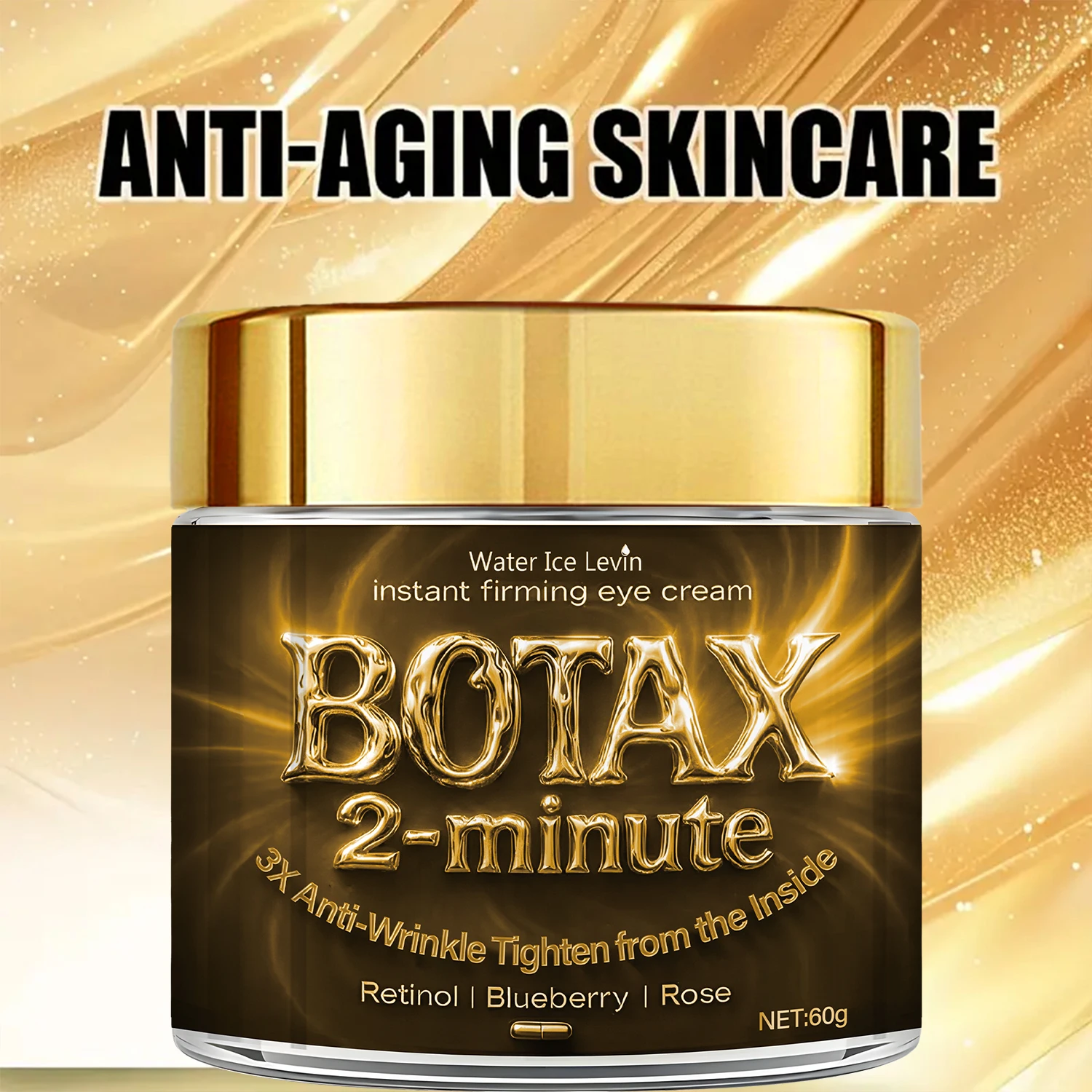 Contorno de Ojos 2 Minutos con Retinol y Arándano | Efecto Antifatiga y Lifting Inmediato | Suaviza Líneas de Expresión en Invierno