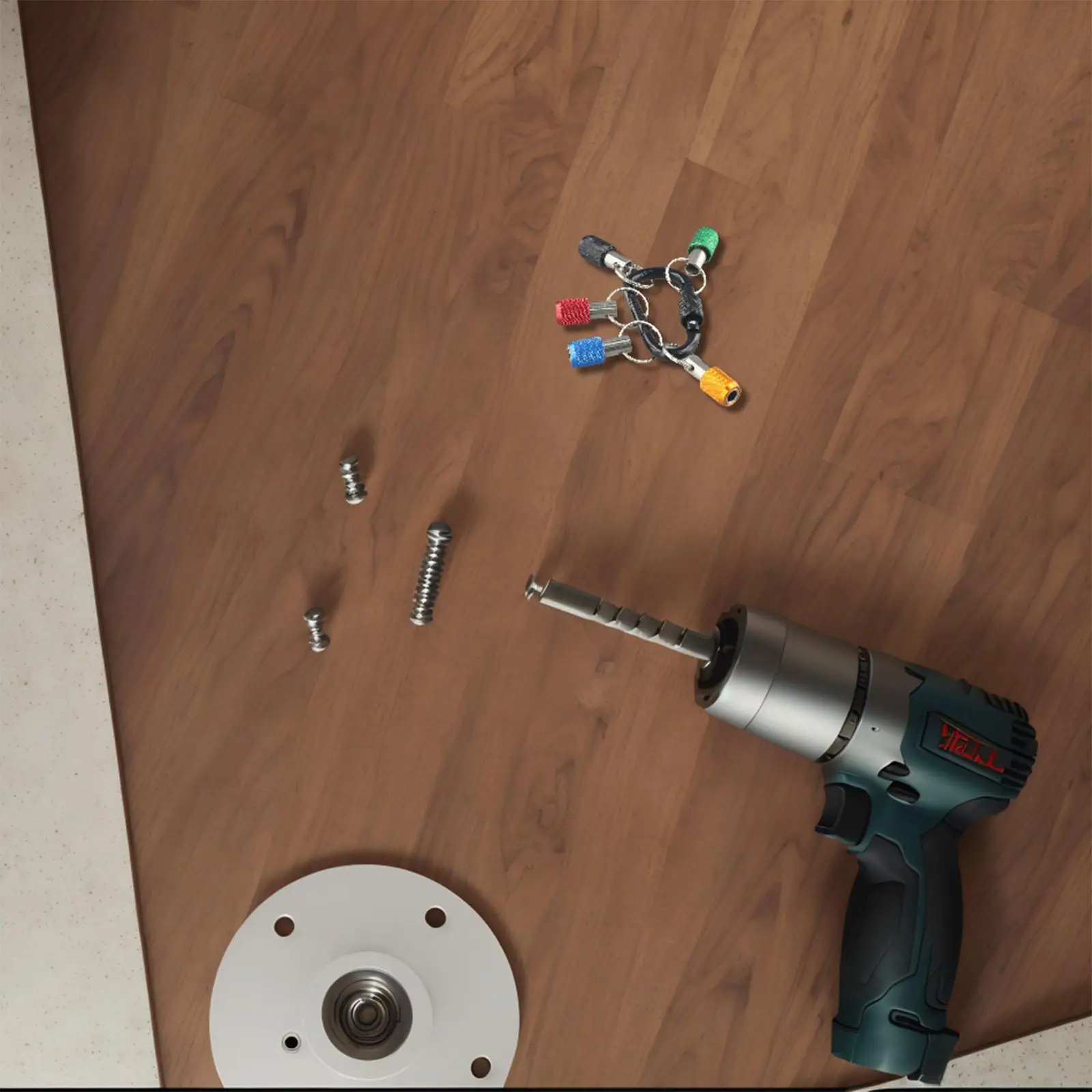 Screwdriver Bit Holder Drill Bit Holder 1/4 Hex Shank Keychain Extension Bar Quick Release For Electric Screwdrivers