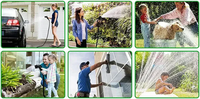 2024 Ausziehbarer Magischer Schlauch, Hochdruck-Autowäsche, 7 Wassersprühfunktionen, Wasserpistole, Haus- und Gartenbewässerungsschlauch – Detail 28