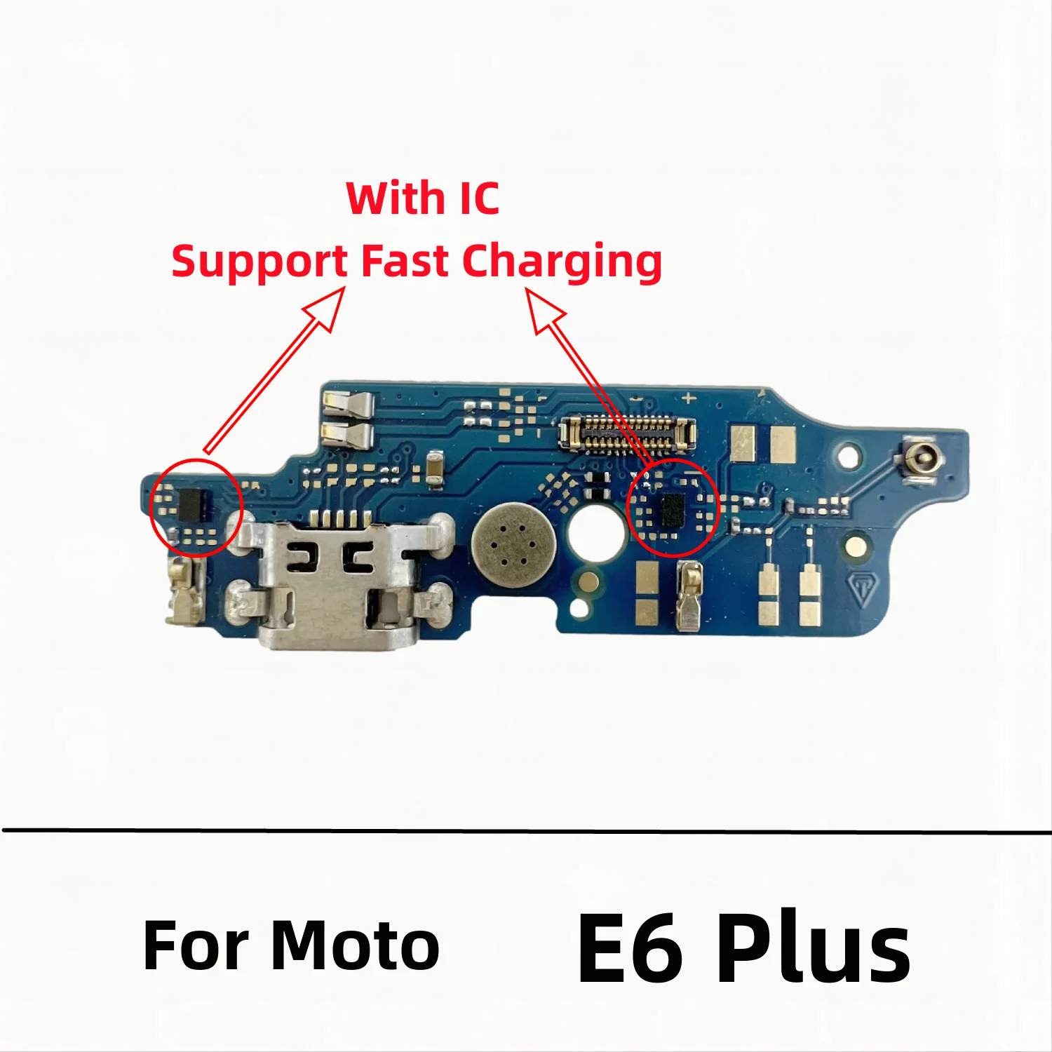 20 Pcs/Lot USB Charger Dock Connector Board Charging Port Flex Cable For Motorola Moto G6 G7 G8 G9 Play Power Lite E7 Plus