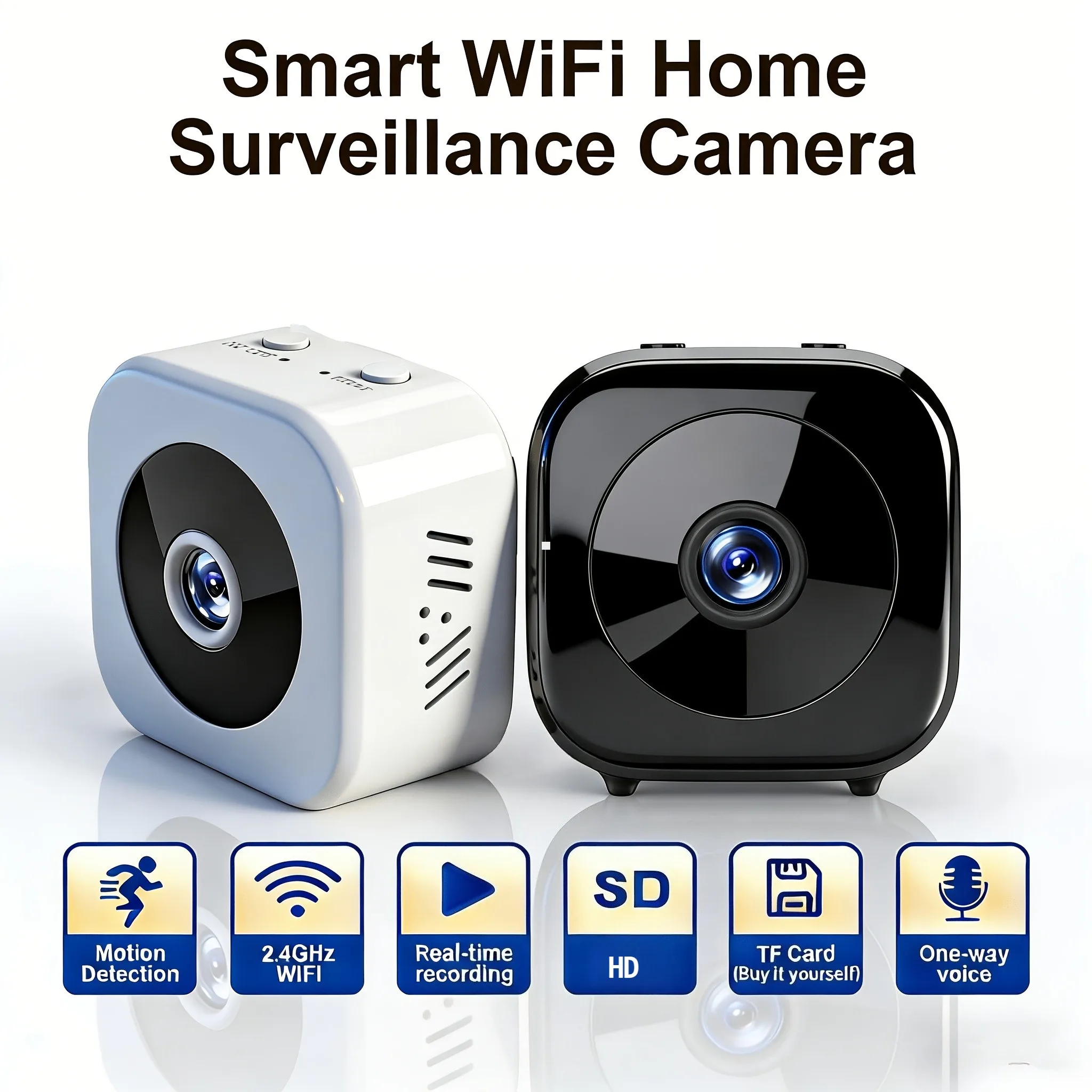 Mini HD Wifi Smart Monitor Surveillance Camera Video Voice DV Recorder Indoor Covert Wireless Security Camera Small Nanny Cam