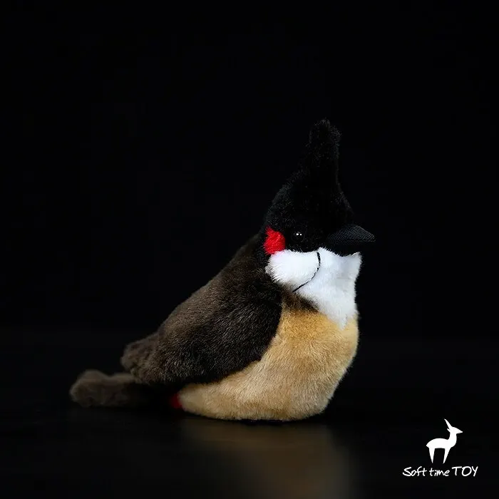 Fat Chick Series: Red-whiskered Bulbul ,Pycnonotus jocosus , Animal Knickknack,,Small ornaments and miniature models