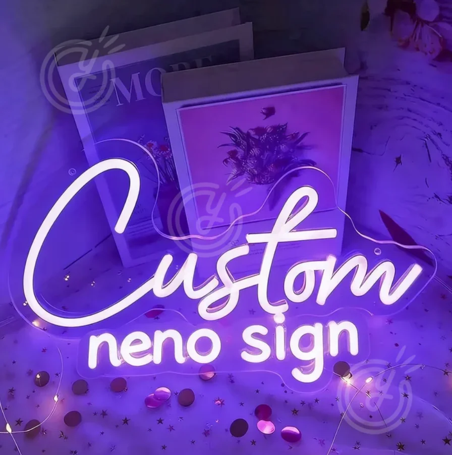 

Custom Dual-Line LED Neon Sign Personalized Text & Name Light Wall Decor for Home Bedroom Kids Room Business Unique Light UpGift