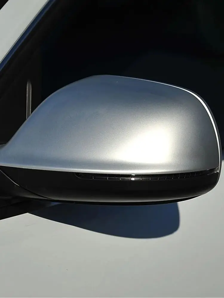 Mat Chrome argent rétroviseur latéral revêtement d'habillage capuchon coque boîtier 2 pièces pour Audi Q5 2009-2016 Q7 2010-2015