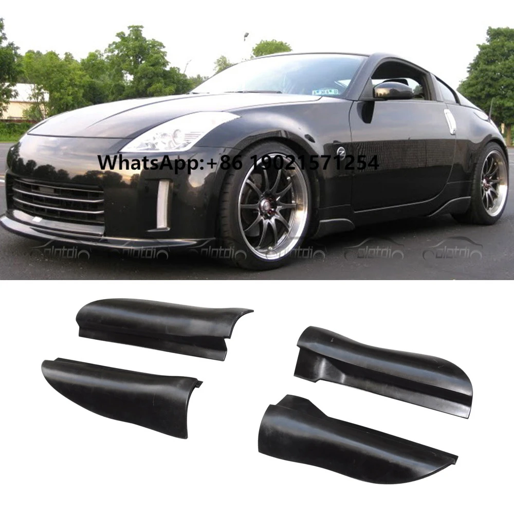 

JDM Style PU Nissan Skyline 350Z Fair Lady Z33 2005+ Car Bumper Side Skirts Extension Lips Exterior Accessories