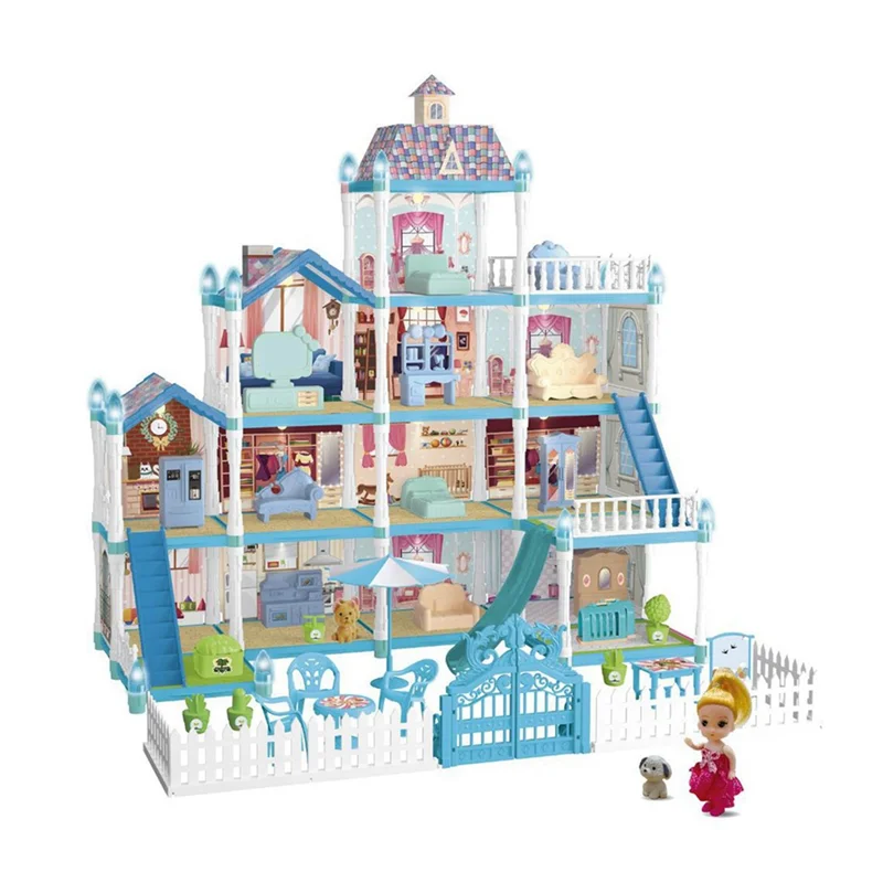 

MYMF-Play House Children's House Villa House Girl Princess Gift Box Castle DIY Game Gift