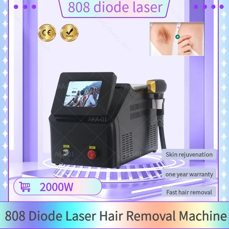 Diode Laser Hair Removal Painless Professional Machine High quality 3 Wavelengths desktop Skin rejuvenation 808nm Hair Removal