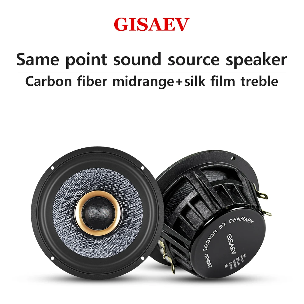 3.5-Inch Same Point Sound Source Mid-Range Speaker, Car Center Speaker, Car Two-Way Three Channel 3-Inch Mid-Range Speaker
