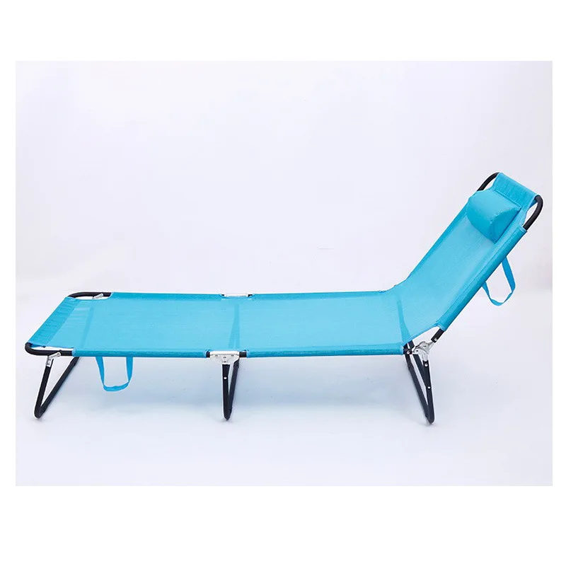 Outdoor leisure folding bed Office single lunch break bed Portable Teslin disaster bed