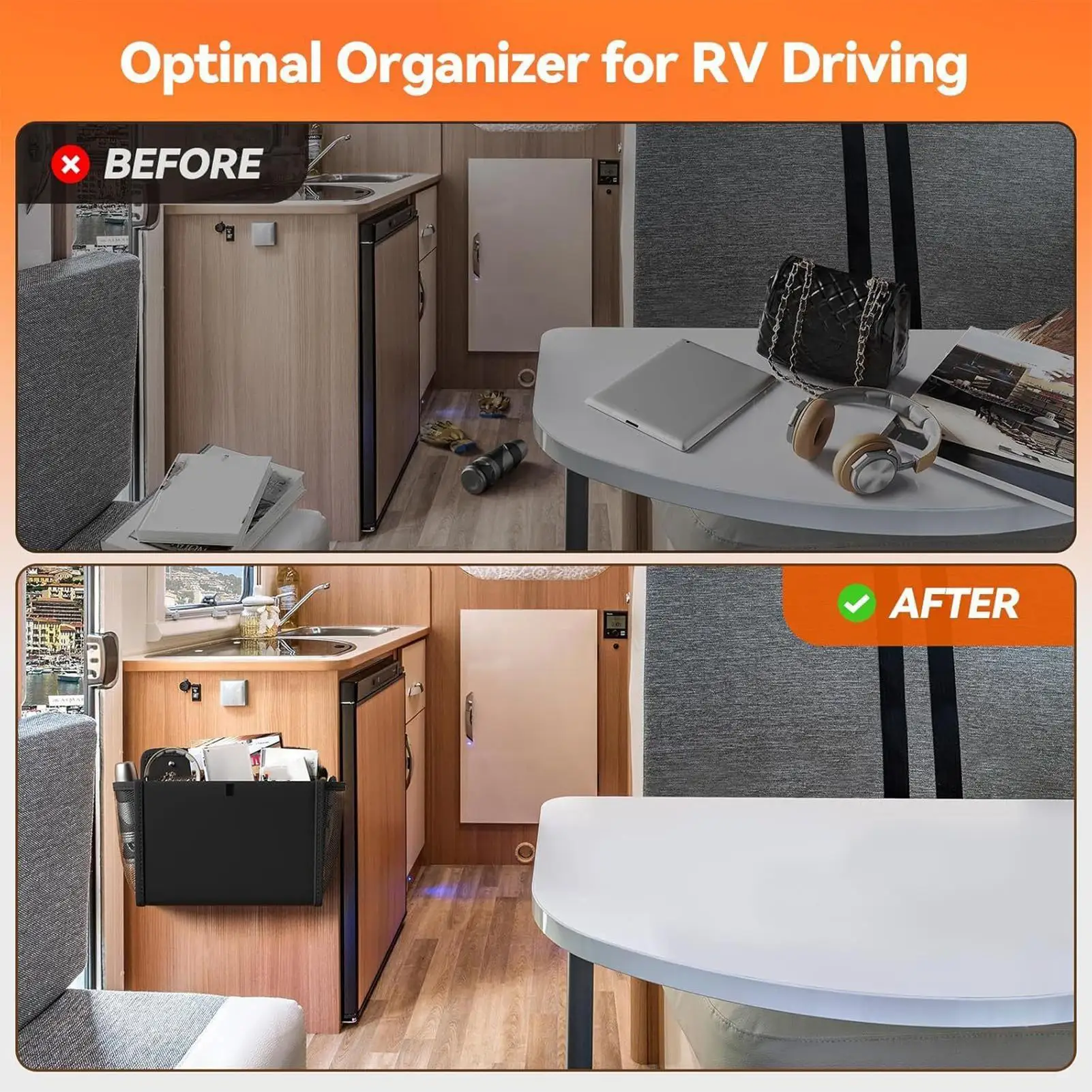 Wall Organizer 2 Piece Over The Door Shoe Rack Pocket Shelves For Door Home Rv Caravan Camping Motorhome Office