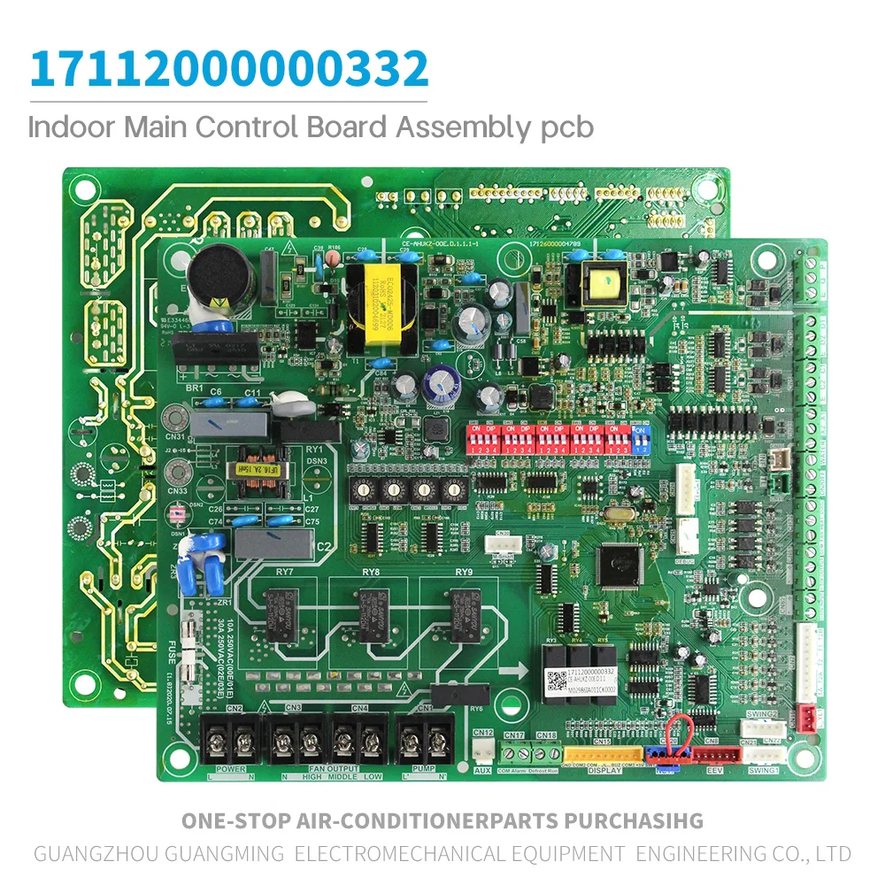 Nueva Placa de Control Principal Interior PCB 17112000000332 para Unidad VRF Midea CE-AHUKZ-00E.D.1.1, Piezas y Herramientas para Aire Acondicionado HVAC