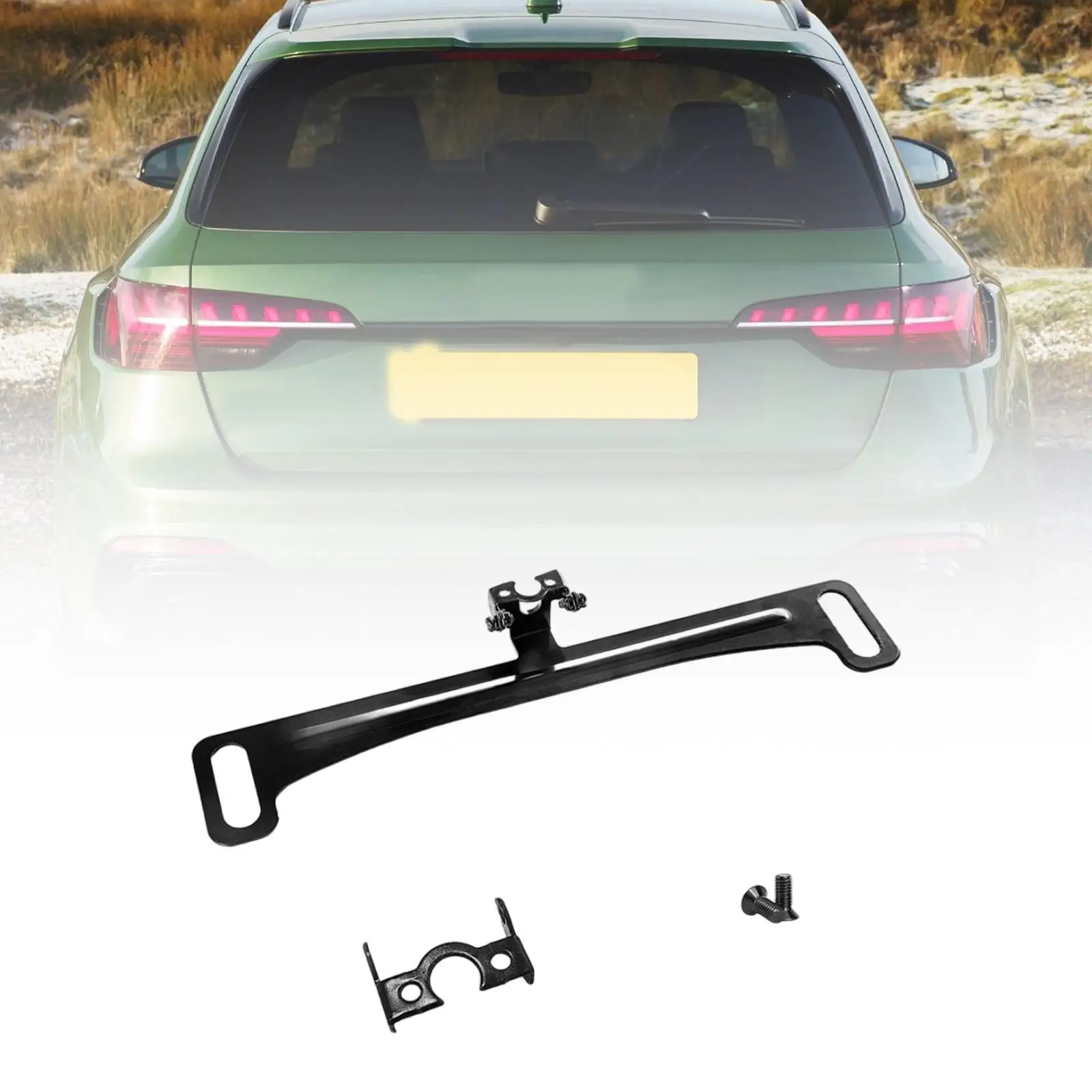 Generic Car Rear View Camera License Plate Bracket Universal Metal Easy to Install Installation Holder Rearview Camera Mount