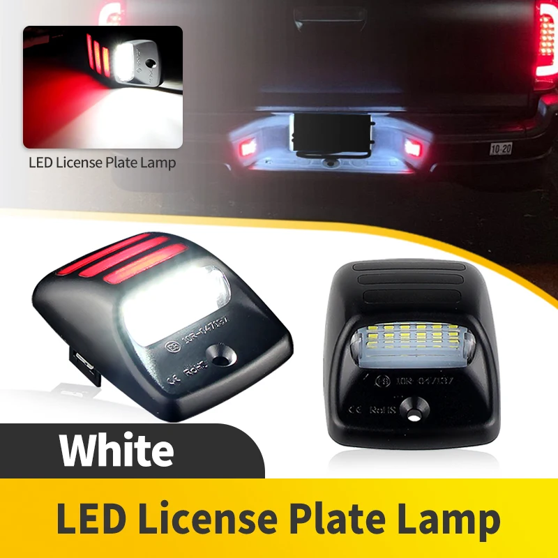 2PCS Rear LED License Plate White Lamp Bulb For Toyota Tacoma 2005 2006 2007 2008 2009 2010-2015 For Toyota Tundra 2000-2013