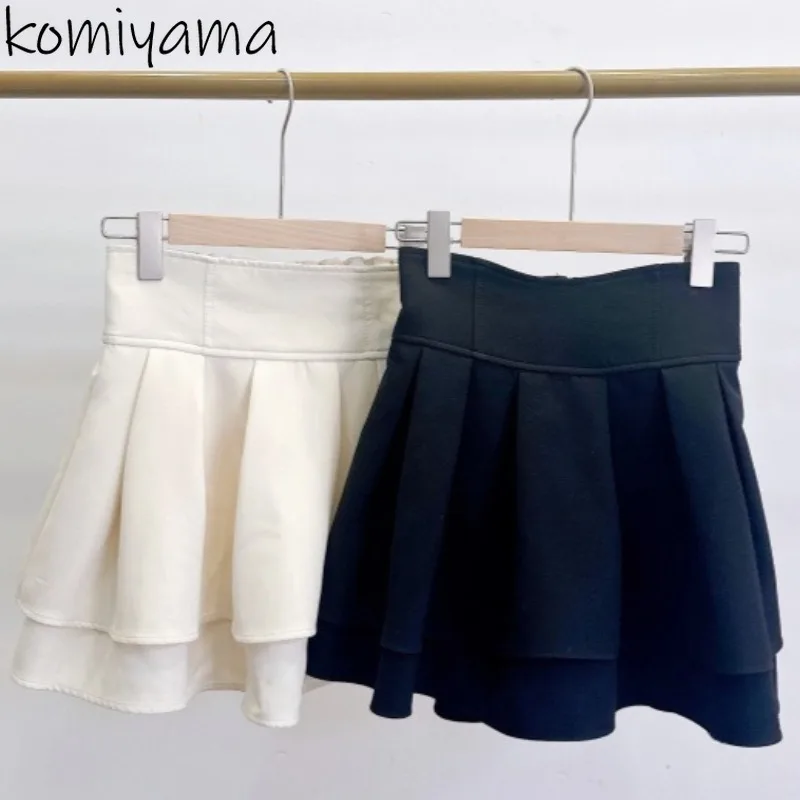 

Japan Sweet Elegant A-lineSkirts High Waist Pleated Skirt New Teenage Girls Faldas Moda Mini Ropa Mujer 2025 Woman Clothes