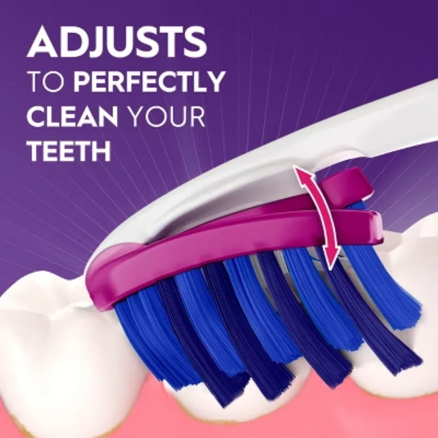 Ручная зубная щетка с мягкой щетиной для удаления пятен, регулируемые насадки в индивидуальном стиле, подходят для ваших зубов для очистки торстом.