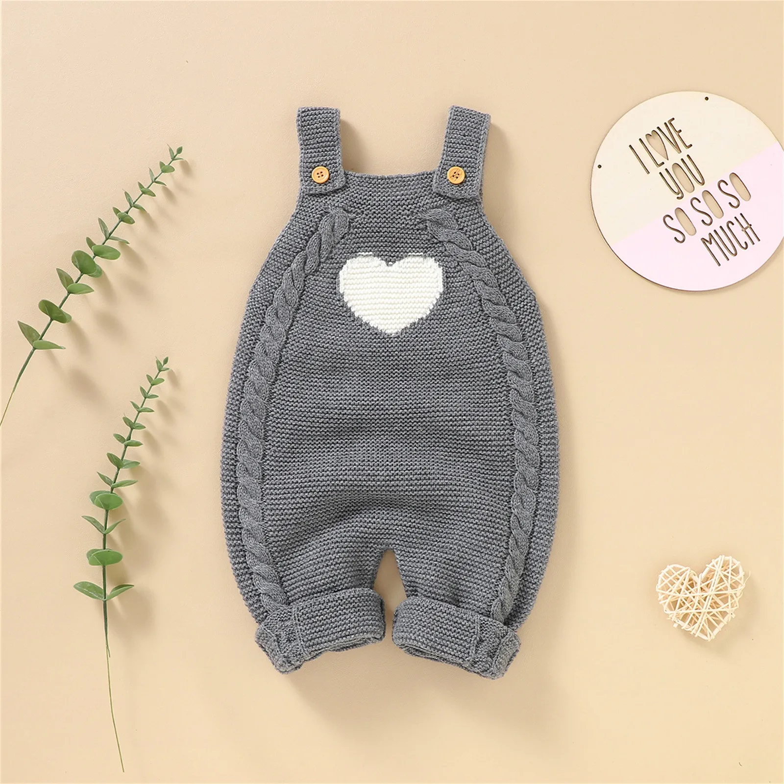 Baby Rompers Newborn Sleeveless Knitted Strap Jumpsuits Playsuits One Piece Infant Kids Boy Girl Overalls Children Clothes 0-18M