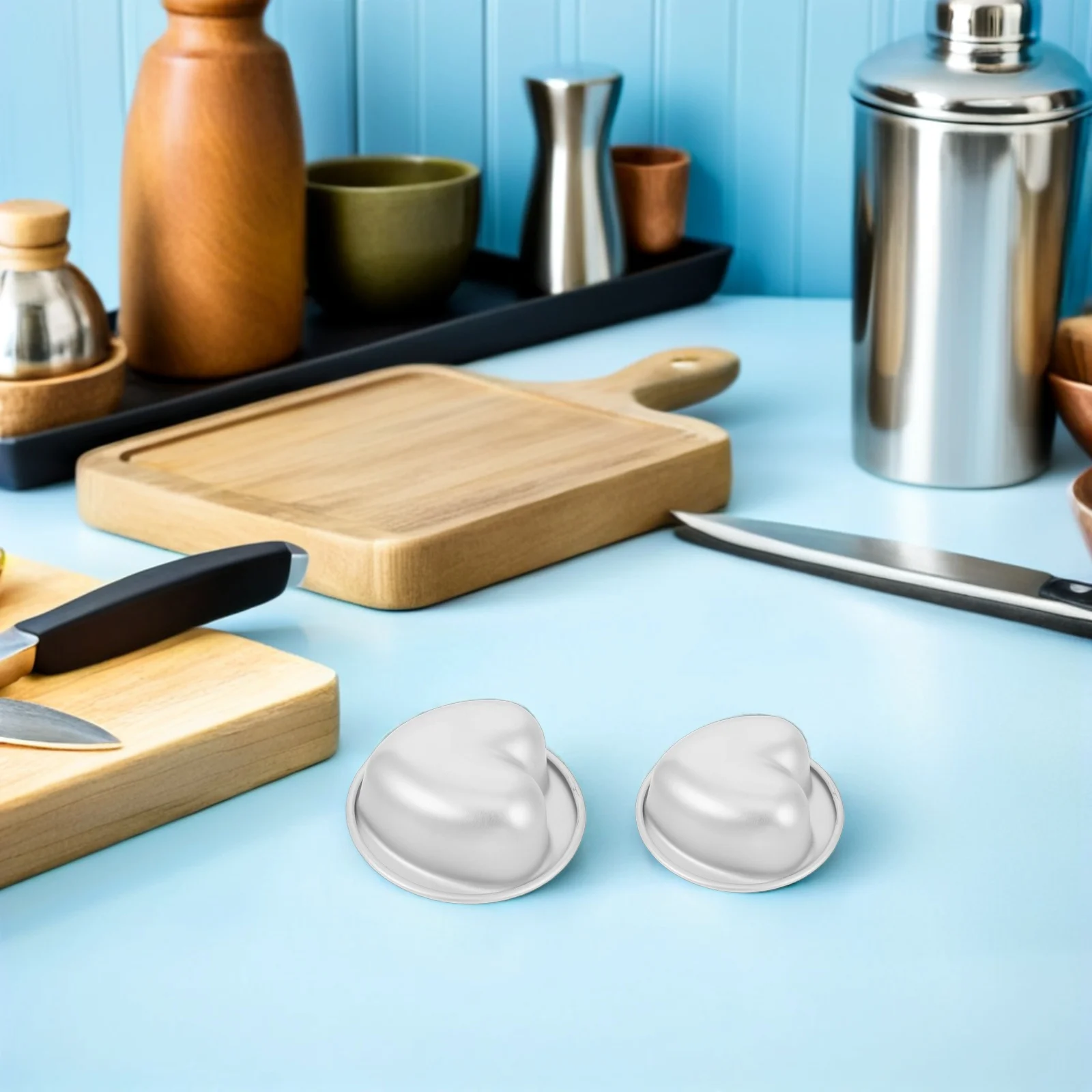 

3pcs Heart Shape Cake Mold Mini Non-Stick Aluminum Alloy Baking Pan Valentine'S Day Mother'S Day Small Heart Pans - Creative