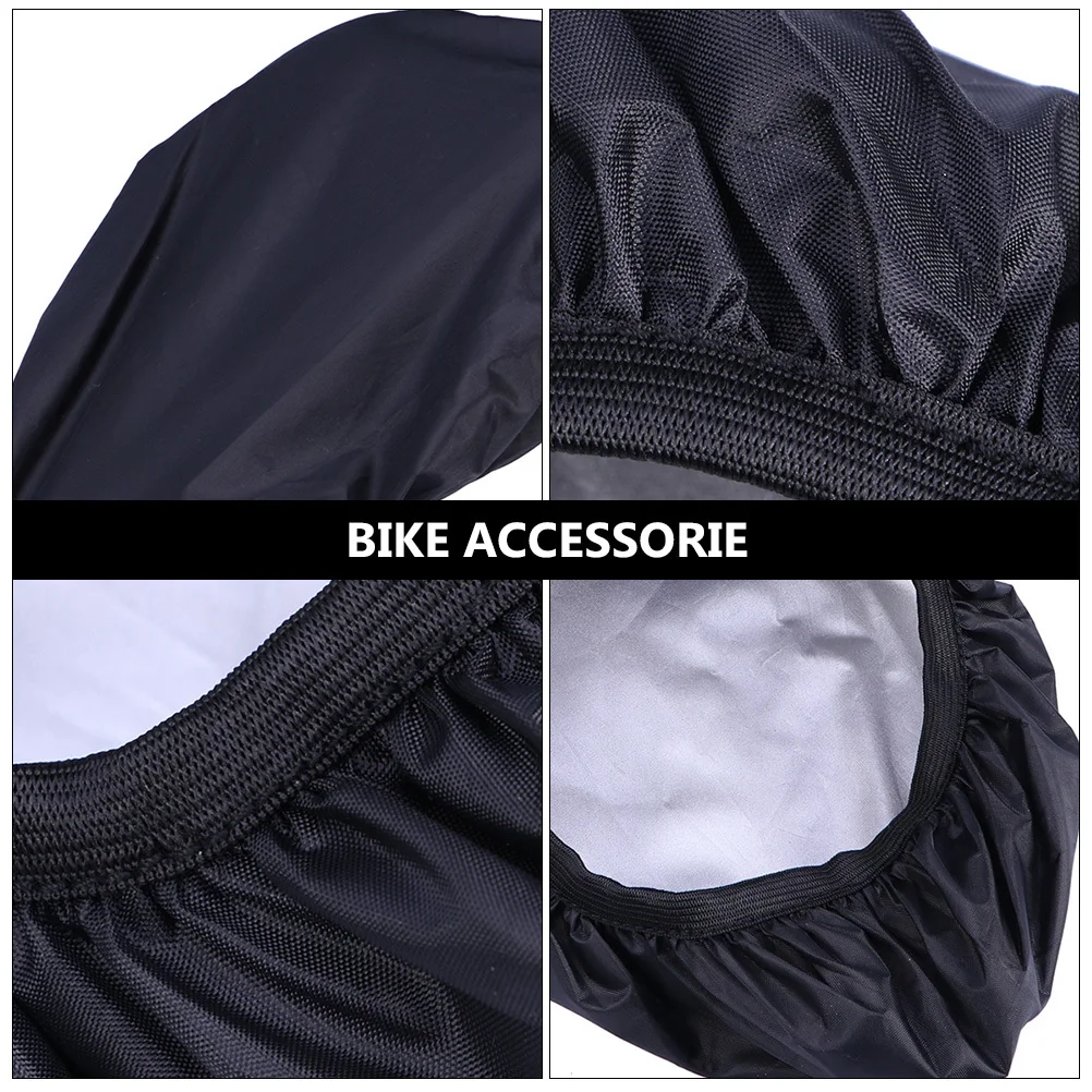 2Pcs Waterproof Bike Saddle Cover Adjustable Elastic Bike Seat Protector Water Resistant Rain Dust Uv Protection