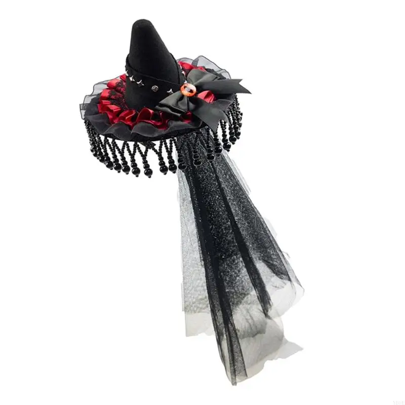 Steampunk Spitze Trim Haarnadel Elegante Süße Mesh Haar Clip Motorhaube Kopfschmuck Foto Requisiten Für Frauen Und Mädchen – Detail 2