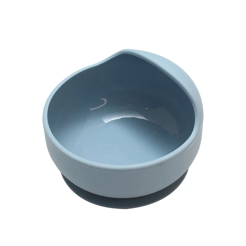 

Детская силиконовая посуда для кормления: тарелка-улитка с присоской для обучения самостоятельному приему пищи, однотонная силиконовая тарелка