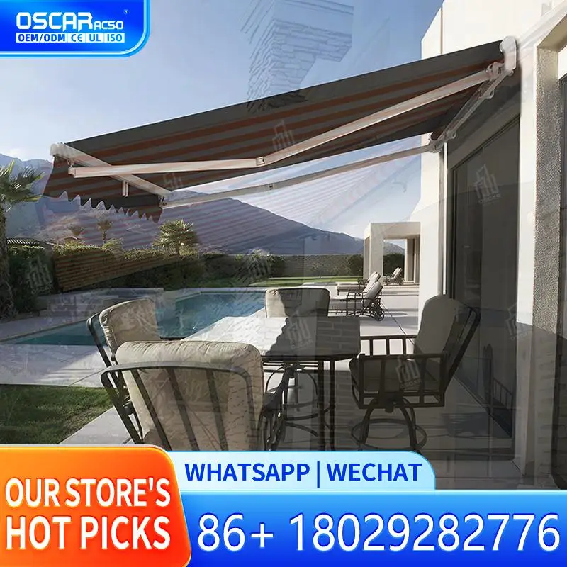 

Наружный моторизованный выдвижной складной солнцезащитный козырек для мотоцикла, каравана в сценариях на открытом воздухе, дорожные площадки, пикники, выдвижной A