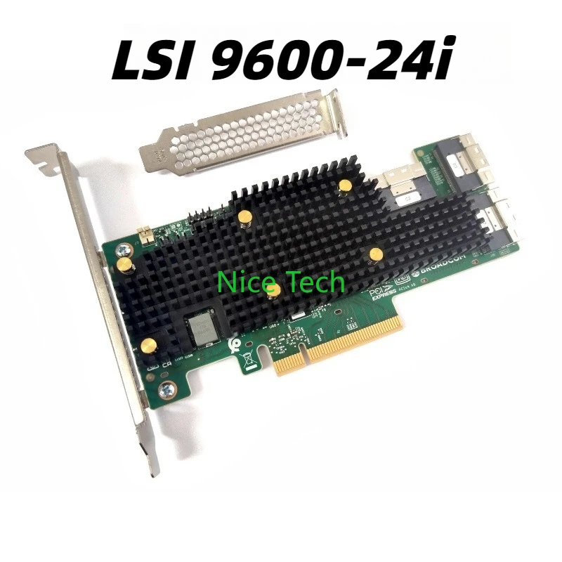 

LSI 9600-24i SAS4024 dual-port HBA card, supports SATA/SAS/NVME