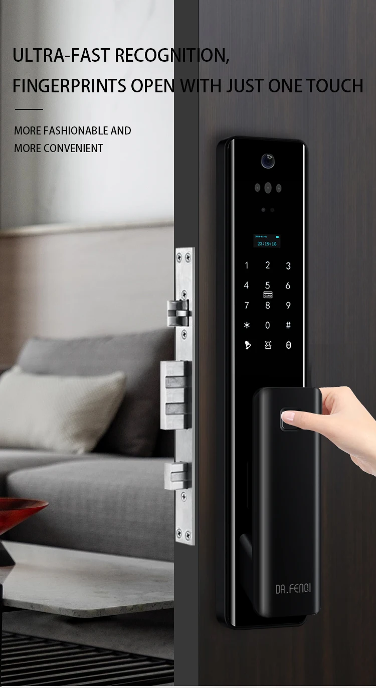 Inteligente elegante - Adicionar estilo para porta inteligente de entrada de sua casa