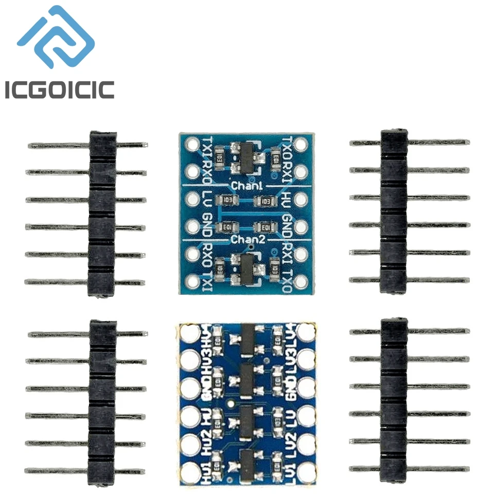 10pcs 2/4 Channel IIC I2C UART SPI Logic Level Converter Bi-Directional Module 5V to 3.3V Tool