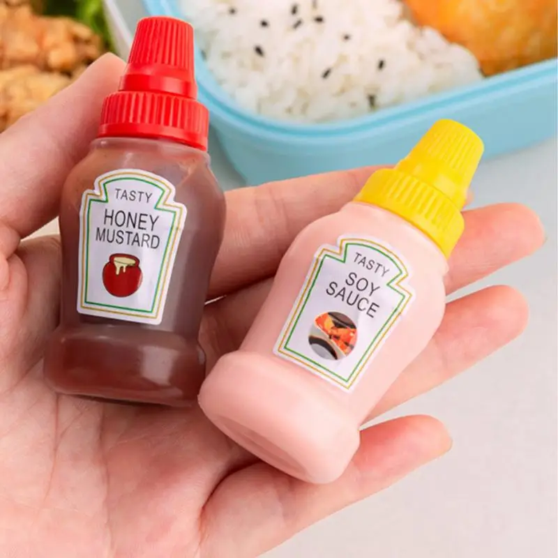 Dressing Bottle Mini Tomato Salad Bottle Small Dressing Container Seasoning Storage Bottle Dressing Jar Tank Kitchen Gadgets