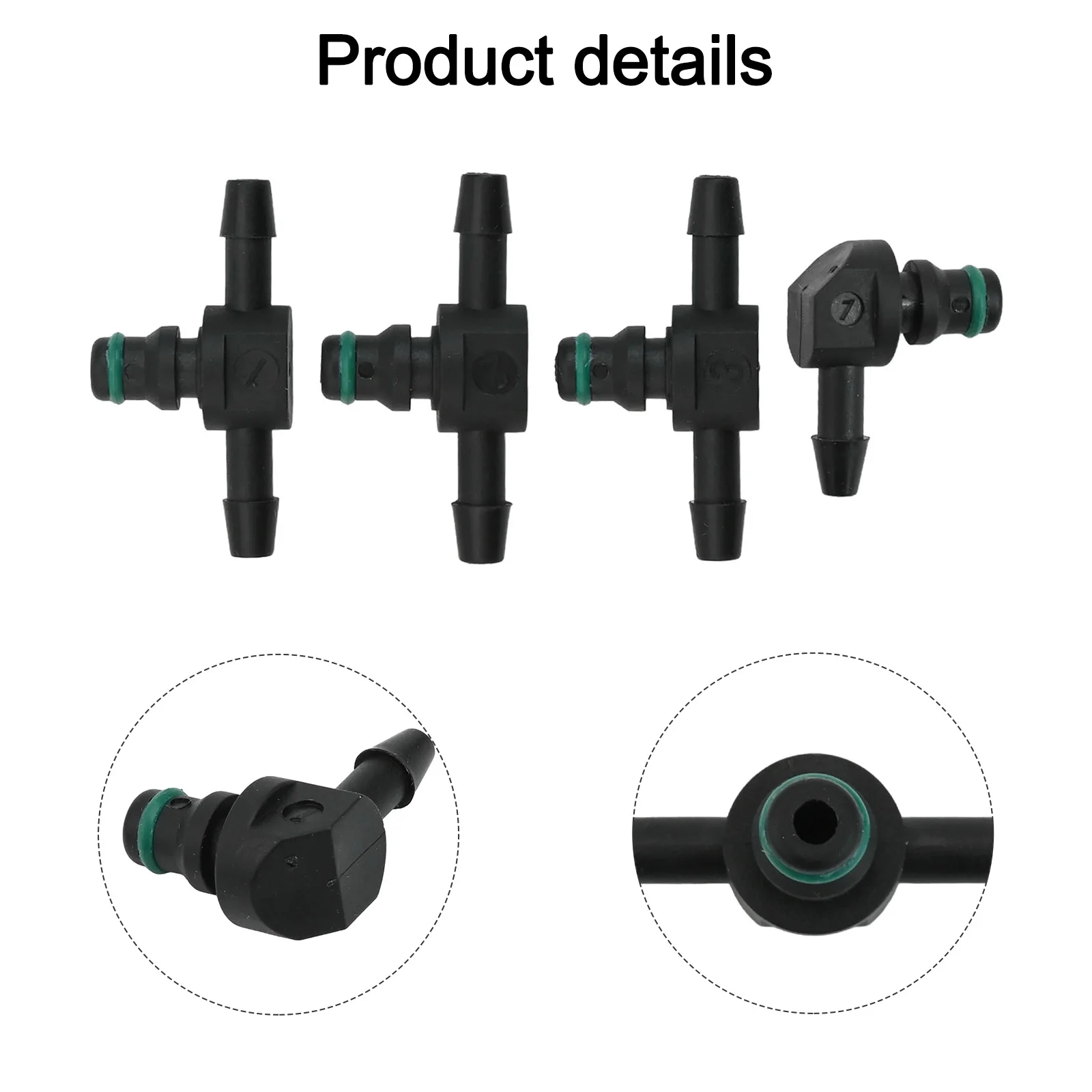 T-shaped Connector Return Connector Pneumatic Pipe Connectors Long-lasting Materials Easy Installation Process