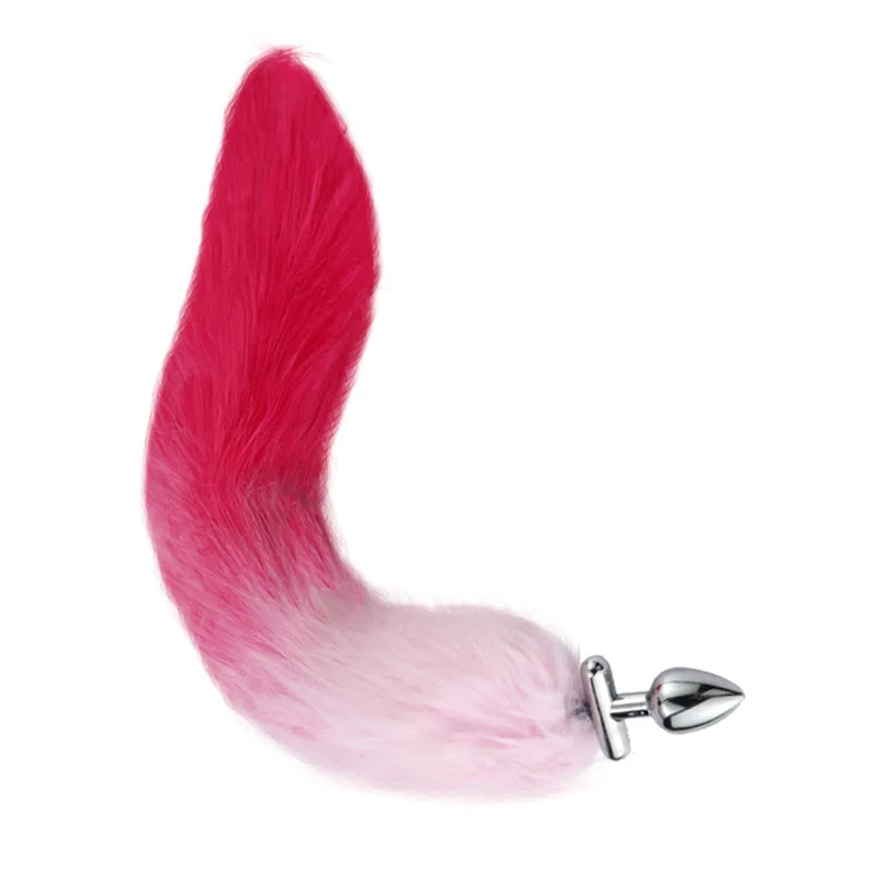 Metal Anchor Base Women's Anal Plug Fox Tail Couple Adule Toy Stainless Steels Man Butt Plug Trainer Adult Sex Anal Masturbator