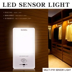 Multi-PIR Sensor LED Light Portable Work Study Hall Wardrobe Bathroom Lighting, Light Control Human Body Induction Intelligent