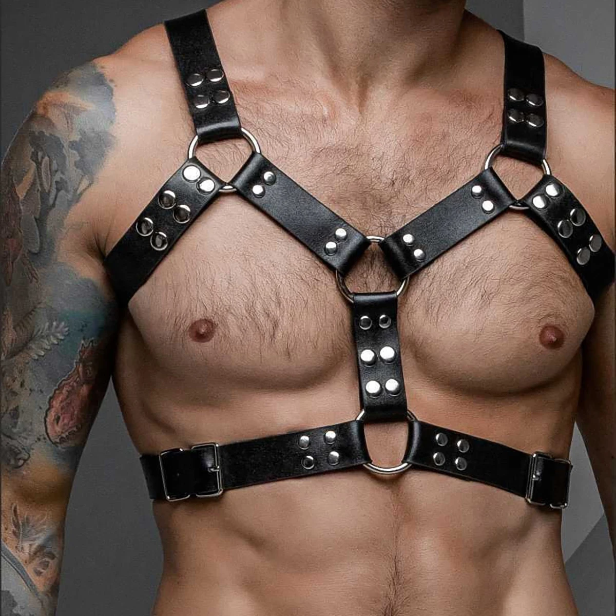 أحزمة جلدية للرجال قابلة للتعديل لإكسسوارات BDSM اليومية، إكسسوارات الملابس المثيرة والساحرة، مطابقة حفلات العطلات #3