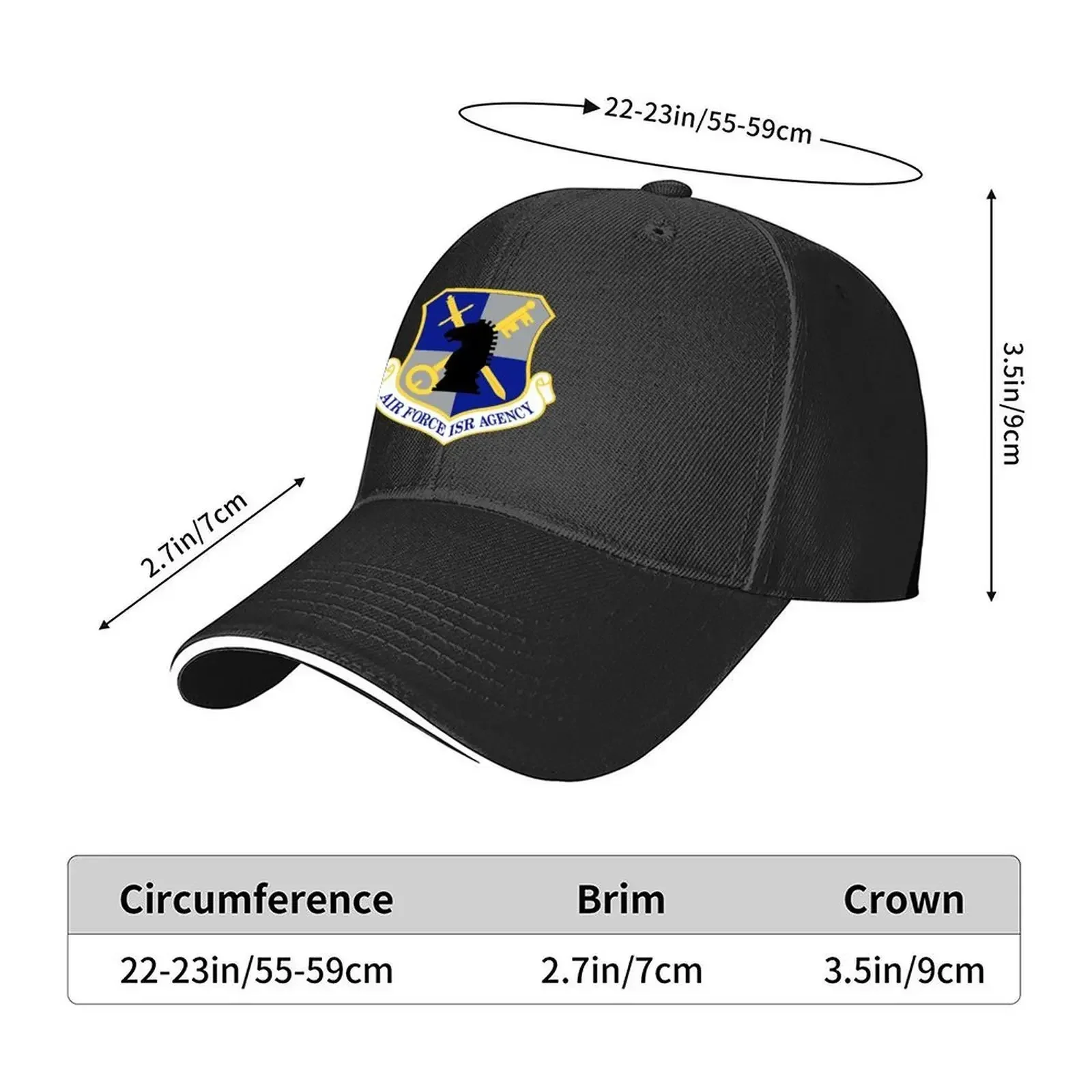 2026 US Air Force Intelligence, Surveillance and Reconnaissance Agency (Historical) Baseball Cap fashionable Vintage Hats Man Wo